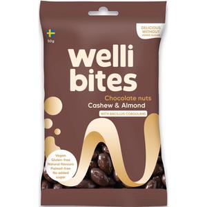 Wellibites Chocolate Nuts 50g