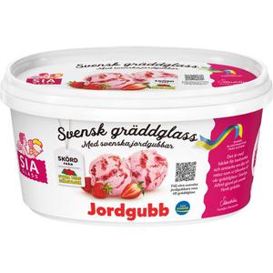 SIA Glass Graddglass Jordgubb 500ml Sia Glass