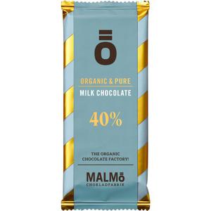 Malmo Chokladfabrik Mjolkchoklad 40% EKO 55g