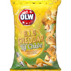 OLW Chips Cheddar 250g Olw