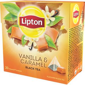 Lipton Svart Te Vanilla Caramel Pyramidte 20-p