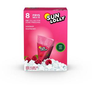 Sun Lolly Glass Hallon 8-p