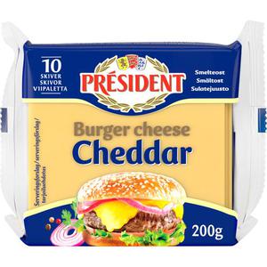 President Burger Cheese Cheddar 200g President
