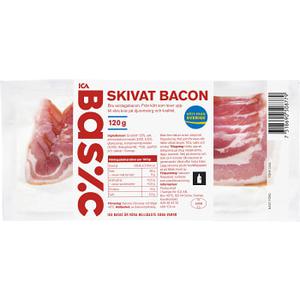 ICA Basic Bacon Skivat 120g