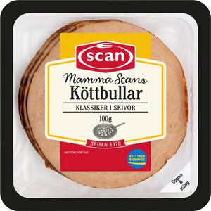 Scan Mammas Kottbullar Skivor 100g