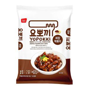 Yopokki Instant Rice Cakes med Fardig sas Jjajang 120g