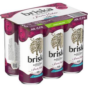 Briska Svarta Vinbar 0,5% EKO 6x33cl