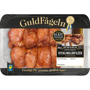Guldfageln Kycklinglarfile Marinerad Lemon BBQ 800g