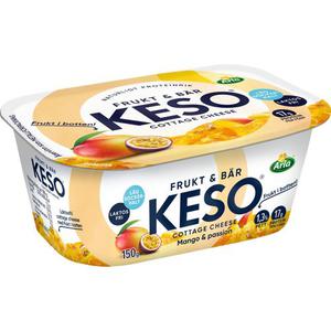 Keso Frukt & Bar Mango & Passionsfrukt 1,3% Laktosfri 150g