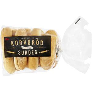 ICA Korvbrod Surdeg 8-p 300g