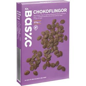 ICA Basic Chokoflingor 375g