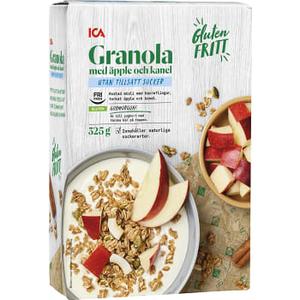 ICA Gl-fri Granola apple kanel 325g