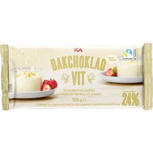 ICA Bakchoklad Vit 100g