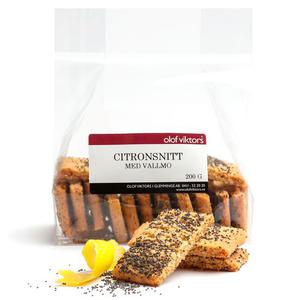 Olof Viktors Citronsnitt med Vallmo 200g