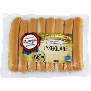 Rybergs Korv Lysekilare 66% Kotthalt 560g