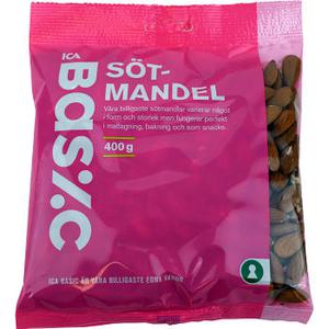 ICA Basic Sotmandel 400g