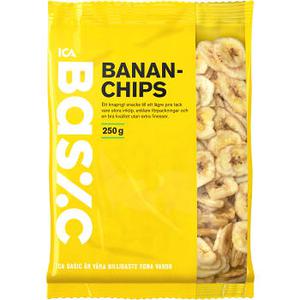 ICA Basic Bananchips 250g
