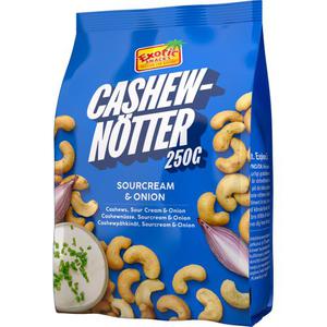 Exotic Snacks Cashewnotter Sourcream & Onion 250g