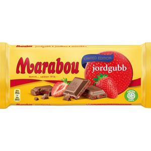 Marabou Chokladkaka Jordgubb 185g
