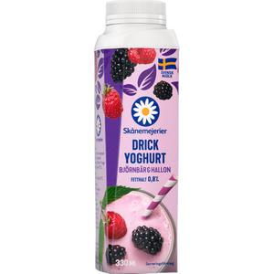 Skanemejerier Drickyoghurt Hallon & Bjornbar 330ml