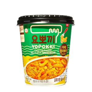 Yopokki Rabokki Cup Rice cakes & nudlar (Curry)