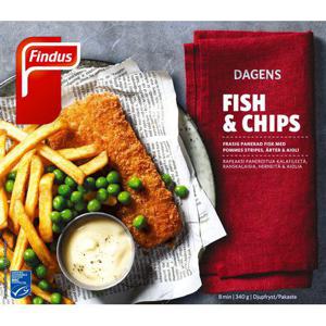 Findus Fish & Chips Fryst 340g