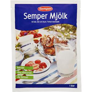 Semper Mjölkpulver Fettfri 96g