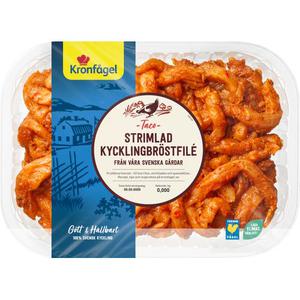 Kronfagel Kycklingbrostfile Strimlad Taco ca 600g