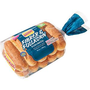 Korvbrodsbagarn Korvbrod Fiber & Fullkorn 10-p 300g