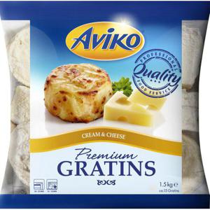 Aviko Potatisbakelser Ost & Grädde Fryst 1500g