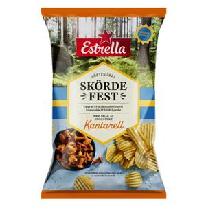 Estrella Chips Skordefest Smorstekt Kantarell 250g