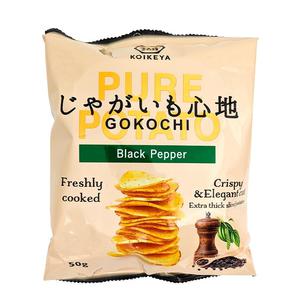 Koikeya Svartpeppar japanska chips 50g