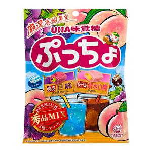 UHA Puccho Chewy Sega godisar Mikakuto 4 Fruit Xix
