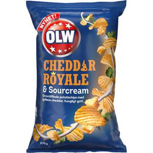 OLW Chips Cheddar Royale & Sourcream 275g