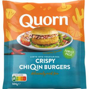 Quorn Crispy ChiQin Burger Fryst 504g