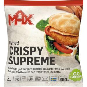 Max Burgare Crispy Supreme Fryst 360g