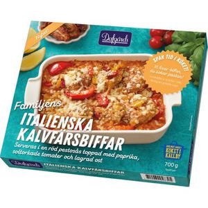Dafgards Familjens Italienska Kalvfarsbiffar Fryst 700g