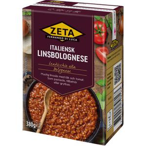 Zeta Italiensk Linsbolognese 380g