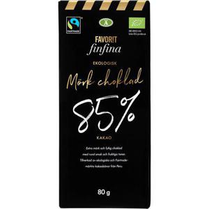 Favorit Finfina Choklad Mörk 85% EKO/Fairtrade 80g