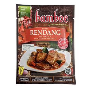 Bamboe Kryddmix till Rendang Indonesisk curry (4 portioner) 40g