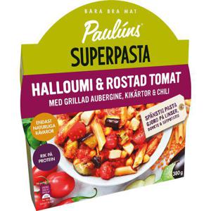 Paulúns Superpasta Halloumi & Rostad Tomat Fryst 380g