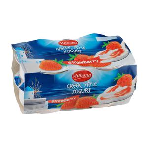 Milbona Yoghurt i grekisk stil jordgubb