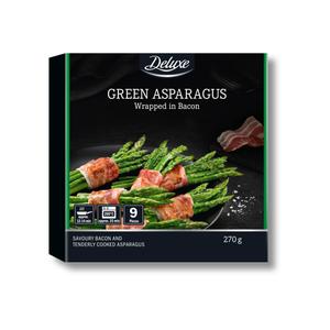 Deluxe Gron sparris i bacon