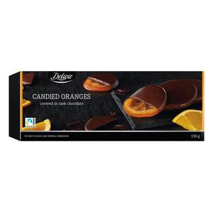 Deluxe Kanderade apelsinskivor overtackta av choklad