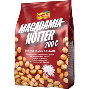Exotic Snacks Macadamianotter Rostade & Saltade 200g