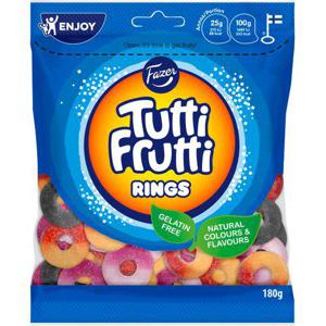 Fazer Konfektyr Tutti Frutti Rings 180g Fazer