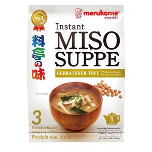 Marukome Fardig Misosoppa Friterad Tofu 3 portioner 57g