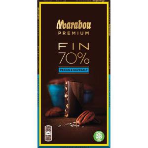 Marabou Chokladkaka Premium 70% Pekan & Havssalt 100g