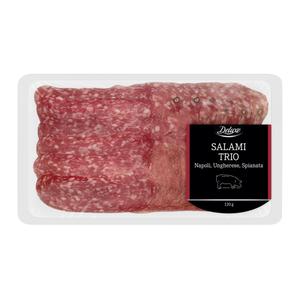 Deluxe Lufttorkad salami-trio
