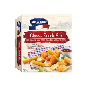 Duc de Coeur Panerade ostsnacks med lingondipp